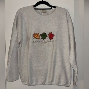 Niagara Falls Canada Gray Sweater